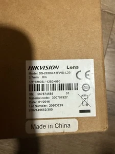 Hikvision DS-2CD6412FWD-L20 verdeckte Lochkamera Modul Objektiv Hardware neu - Bild 1 von 3