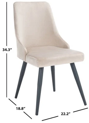 SILLA DE COMEDOR TAPIZADA SAFAVIEH ZOI, Precio rebajado 2172761315 DCH7500B-SET2 Foto 1 de 4