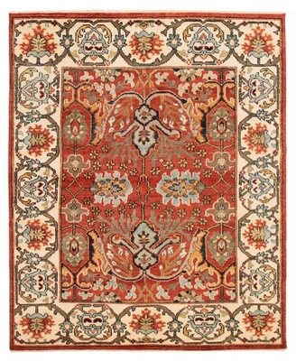 8'0" x 9'10" Traditional Vintage Hand Knotted Area Rug Oriental Wool Carpet - Image 1 of 4