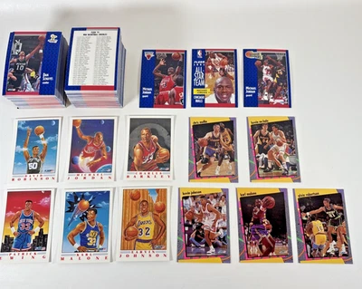 Juego completo Fleer Basketball Series 1991-92 + Pro-Visions + patio escolar Foto 1 de 4