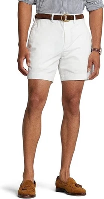 NWT Polo Ralph Lauren The Polo Chino Stretch Cotton Twill Shorts White Mens 33 - Image 1 of 4