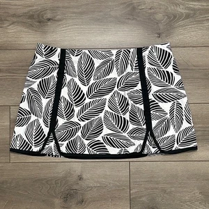 Tail Erzulia Mid Rise Botanical Pocket Tennis Golf Skirt Skort Black White XL - Picture 1 of 9