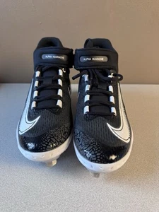 Nike Alpha Huarache Elite 4 Mid schwarze Baseballstollen DJ6520-011 Herren Größe 7,5 - Bild 1 von 7