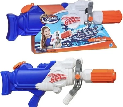 NERF SUPER SOAKER HYDRA WATER BLASTER, 65 Onzas Líquidas Capacidad Tanque Hasbro Foto 1 de 4