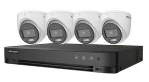 Hikvision Turbo HD ColorVu Kit 4-Kanal DVR 4 Outdoor Überwachungskamera Kit 2,8 mm Objektiv - Bild 1 von 1