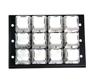 10 Stück Weiß Tastatur 4x3 3x4 12 Tasten Metall Panel SPST Maschine Druckknopf Schalter - Bild 1 von 9
