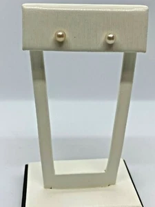 4.5 MM CULTURED PEARL STUDS SET IN 14K YELLOW GOLD  - Picture 1 of 3