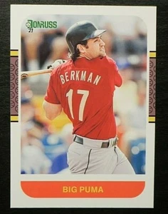 2021 Donruss Retro 1987 NICKNAME Variation #223 BIG PUMA Lance Berkman Astros - Picture 1 of 2