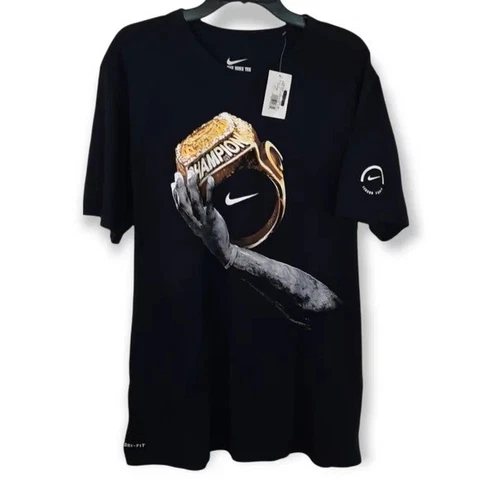 NWOT Nike Basketball Lebron James MVP Champion Ring Layup DriFit Cotton Shirt XL Cover