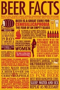 Póster de cerveza Fun Facts 2013 impreso 24x36 envío rápido gratuito - Imagen 1 de 1