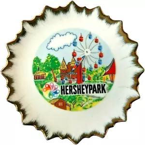 Vtg Hersheypark Souvenir Decorative Plate Hershey Park PA Starburst Colorful 5" - Picture 1 of 5