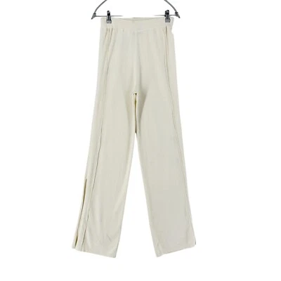 Pantalón GUESS Mujer Beige Claro Calce Regular Mezcla Seda XS W26 Foto 1 de 4