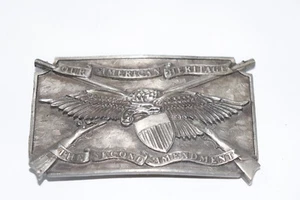 Our American Heritage The Second Amendment Bergamot Belt Buckle K156 1976 - Picture 1 of 5