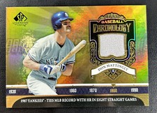 Don Mattingly 2006 SP Legendary Cuts Chronology Materials Yankees #BC-DM