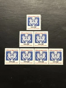 #O136 Strip Of 4,2,& Single - Coils US Stamps Official Stamps Mnh - Picture 1 of 2