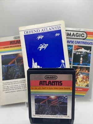 RARE! DEFEND ATLANTIS 1982 Contest Entry Form + Cart + Manual + Insert, No Box - Image 1 of 4