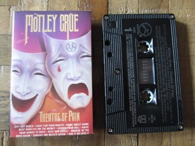 MÖTLEY CRÜE '85 canadian cassette THEATRE OF PAIN play tested TAPE N.Mint - Image 1 of 4