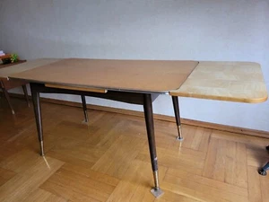 Couchtisch antik, 50er60er Jahre höhenverstellbar ausziehbar - Bild 1 von 7