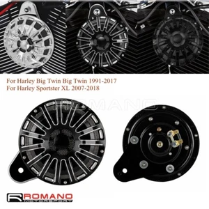 For Harley Big Twin 1991-2018 Sportster XL 08-17 Motorcycle Horn Speaker Cover - Picture 1 of 12
