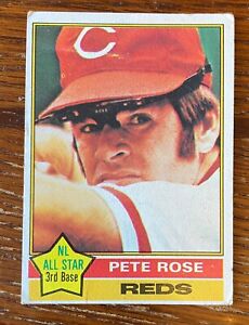 1976 TOPPS BASEBALL PETE ROSE CARD #240 CINCINNATI REDS VG