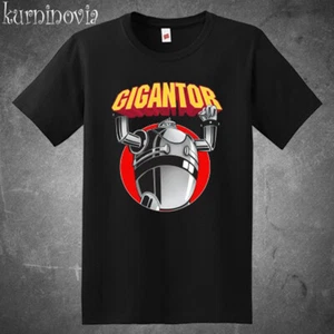 Gigantor Retro Robot Anime Cartoon Men's Black Size S to 5XL - Picture 1 of 1