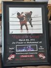 Muhammad Ali Joe Frazier autographed 16x20 photo framed and matted Hologram RARE