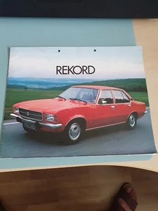 Prospekte  Opel Rekord von 1974 und 1980 - Bild 1 von 2