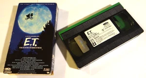 ET The Extra Terrestrial VHS Movie - green flap and hologram sticker 1988 VG HTF - Picture 1 of 6