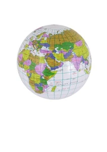 Henbrandt Inflatable Globe Blow Up Globe World Map Atlas Ball Earth Map Blow Up - Picture 1 of 1