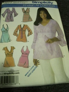 MISSES TUNICS Simplicity 4277 Khaliah Ali Sewing Pattern UNCUT - Picture 1 of 2