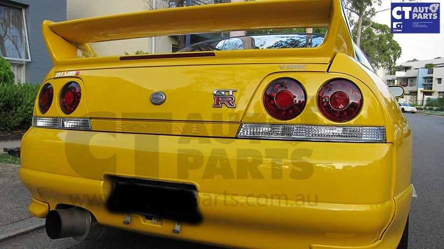 Smoke Red LED Tail Lights for 95-98 Nissan Skyline R33 GTR GTST RB26 taillights - image 1 of 4