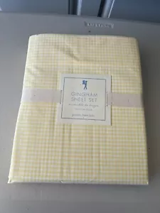 NEW Pottery barn kids GINGHAM Twin SHEET SET - Picture 1 of 4