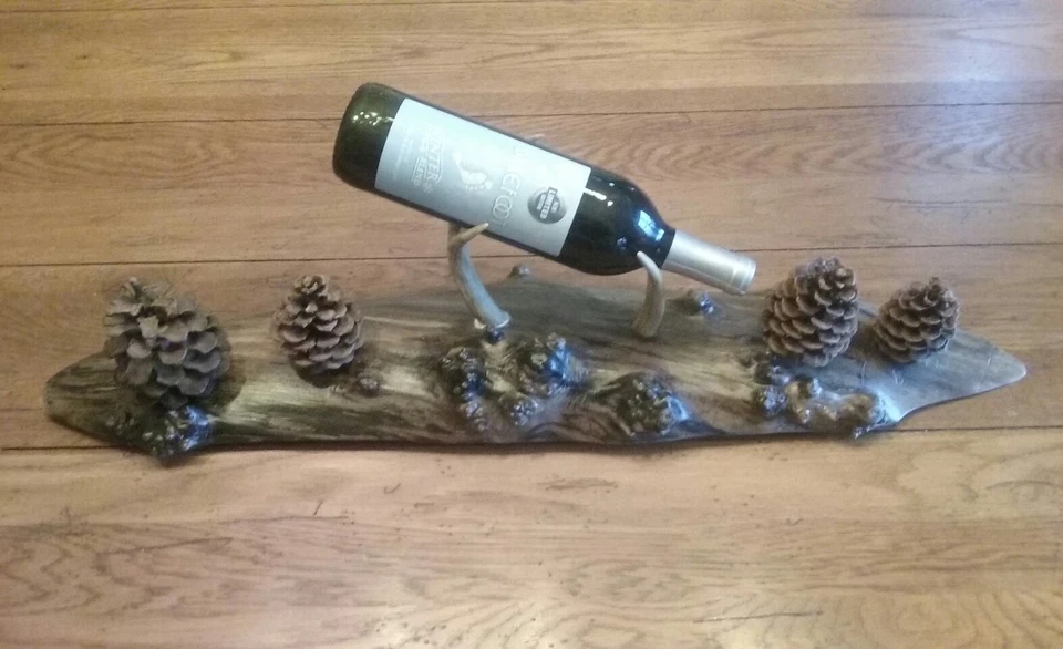Soporte para botellas de vino rústico Foto 1 de 1