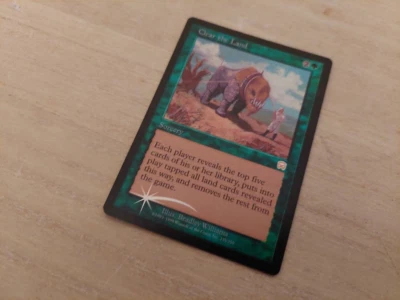 Clear the Land, Foil, Mercadian Masques, MTG, Green Rare, English - Image 1 of 4