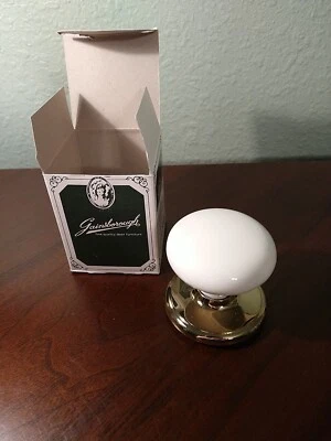 Gainsborough Dummy Knob Windsor Porcelain Gold Tone Door Furniture Doorknob 80 - Image 1 of 4