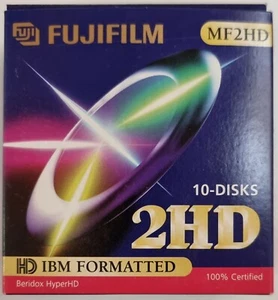 Fujifilm 3,5" 2HD Disketten – 10er Pack – Neu – High Density – Sammlerstück - Bild 1 von 2