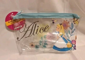 Disney Alice In Wonderland Makeup Boat Shaped Pouch Bag Case Clear A New W Tag - Picture 1 of 2