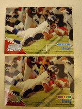 1998 John Elway Stadium Club Chrome REFRACTOR #SCC1 + regular print. HOF