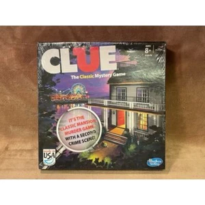 Hasbro CLUE: Juego de Misterio Clásico, Asesinato en Mansión con 2ª Escena del Crimen - NUEVO, SELLADO - Imagen 1 de 3