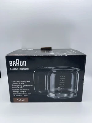 Braun Glass Carafe 12 Cup - Fits Bruan PurAroma 7 (types 3109) & brewsense 3107  - Image 1 of 4