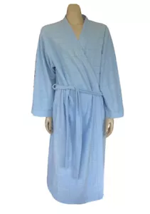 SUSSAN Women Size M = 12AU Bath Robe Fleece Wrap Over Gown Tie Belt Pale Blue - Picture 1 of 11