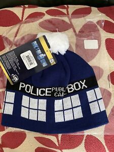 Doctor Who   Tardis Pom Beanie Hat
