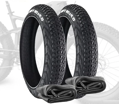 2 COPERTONI 20X4.0 + CAMERE D’ARIA CST PNEUMATICI FAT BIKE E-BIKE X RUOTE 20”