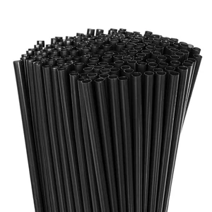 10 Zoll Trinkhalme 250 Stück 10 Zoll x 0,28 Zoll (schwarz) - Bild 1 von 6