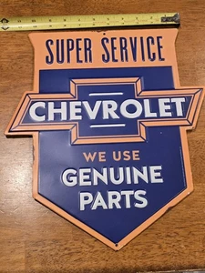 Retro Chevrolet Parts/service Metal Sign. New Mancave Garage. - Picture 1 of 5