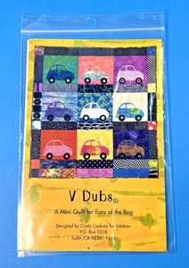 V Dubs Mini Quilt Pattern by Jukebox Pattern & Instructions NEW UNCUT - Picture 1 of 3