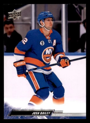 2022 Upper Deck Josh Bailey #113  New York Islanders - Image 1 of 2