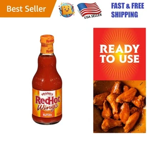 Salsa piccante con ali di bufalo confezionata con aromi, 12 fl oz - ideale per feste e antipasti - Foto 1 di 10