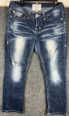 Pantalones de mezclilla para mujer BIG STAR Maddie Bootcut tiro medio 29 puntada gruesa lavado oscuro Foto 1 de 4