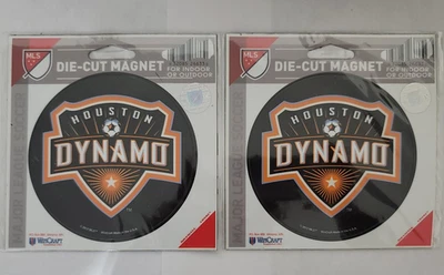 2 Soccer Magnet Houston Dynamo Die Cut Magnet Indoor or Outdoor - Image 1 of 3